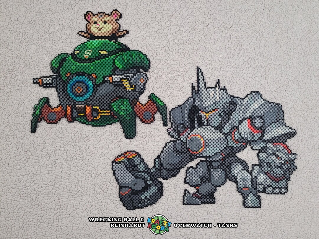 Overwatch Hero Pixel Sprays Tanks Fuse Bead Sprite Art Etsy