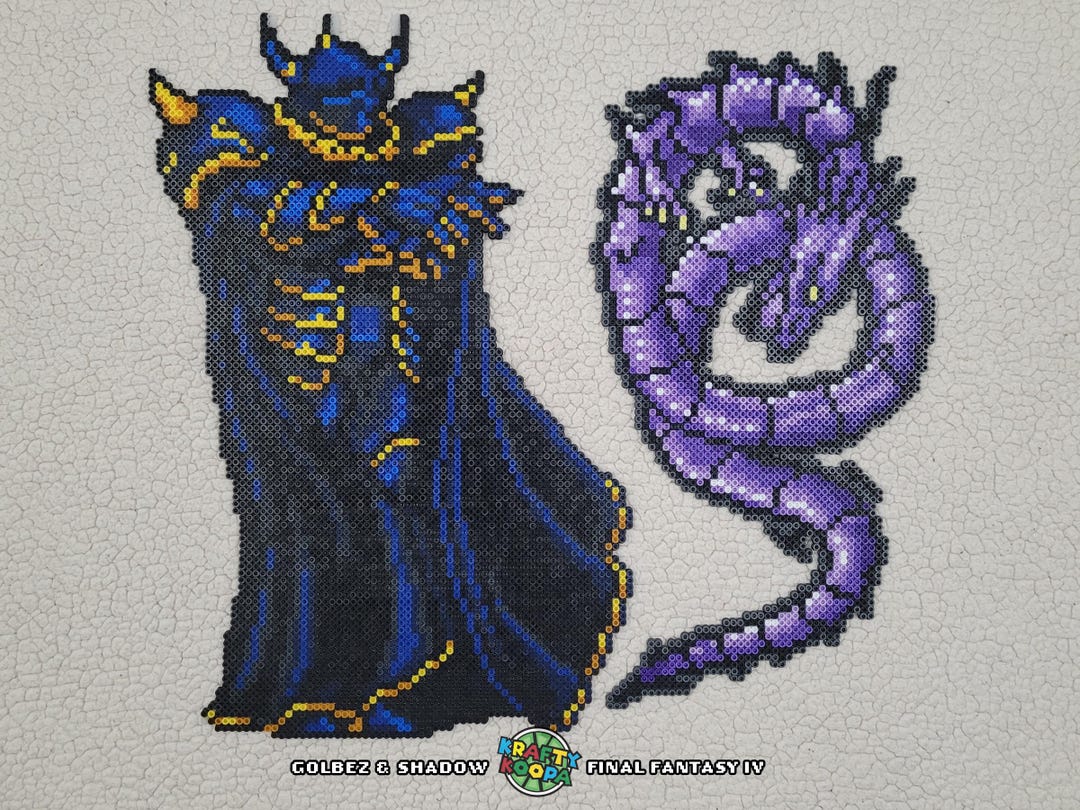 Final Fantasy Bosses (I-IV) Fuse Bead Sprite Wall Art Figure