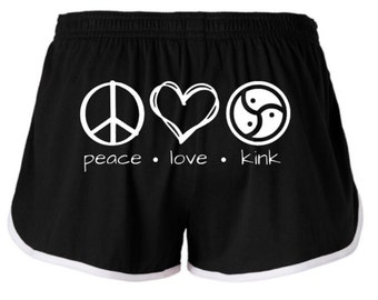 Peace Love Kink-shorts