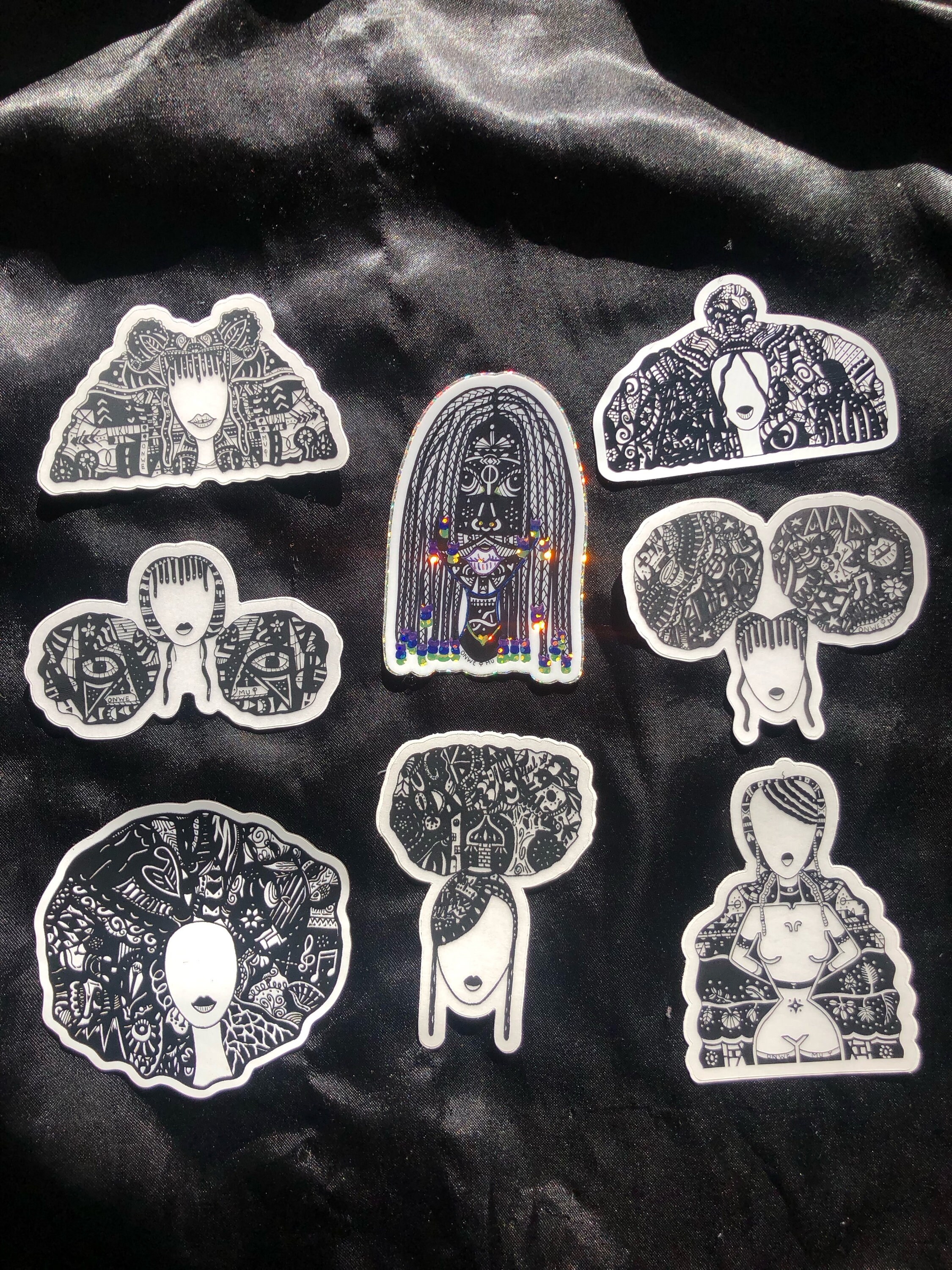 Magnet Back For Sticker Sticker Magnet Combo Pack, 8 Stickers and One Magnet - Etsy