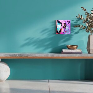Tranquility Abstract Mixed Media Collage Art afbeelding 6