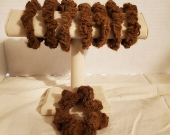 Scrunchie crochet with alpaca yarn!