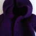 Hand knitted handmade Premature newborn  0-6 months baby girl Preemie - Purple