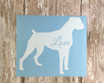 Boxer dog decal, Dog car decal, Dog lover decal, Dog laptop decal, Boxer dog tumbler decal, Dog Mom decal, Dog decals, Boxer dog decal