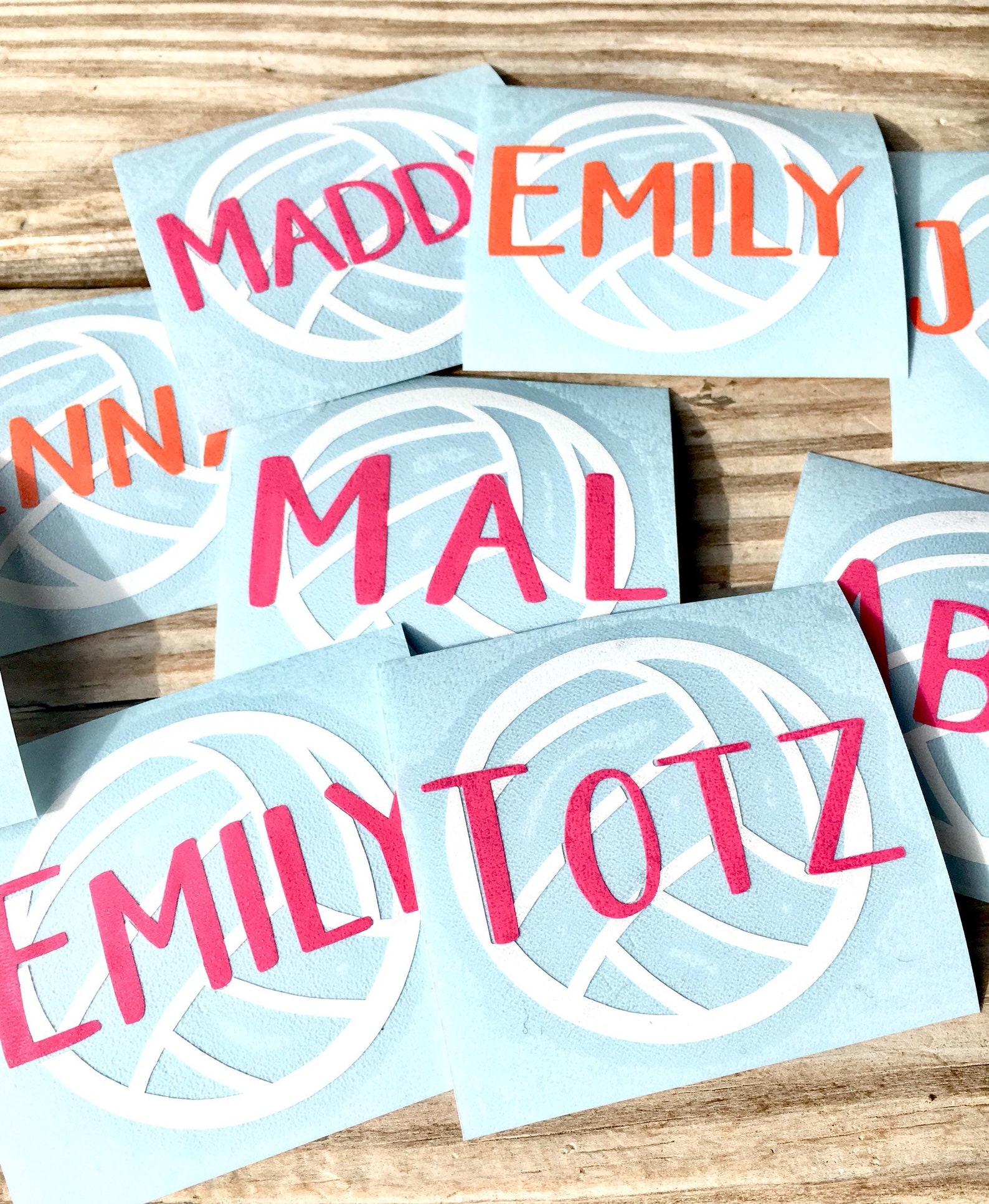 Volleyball Decal Volleyball Name Decal Car Decal Volleyball Etsy