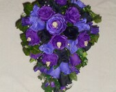 Gothic Bride Bouquet /wedding flowers custom made to your designs Photos are examples! They're custom made. Message me to discuss your ideas