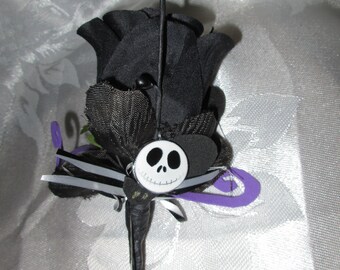 Goth Wedding Buttonhole/corsage/rever flower. Le foto sono esempi! Possono essere fatti in qualsiasi colore - messaggio prima dell'acquisto per discutere i dettagli