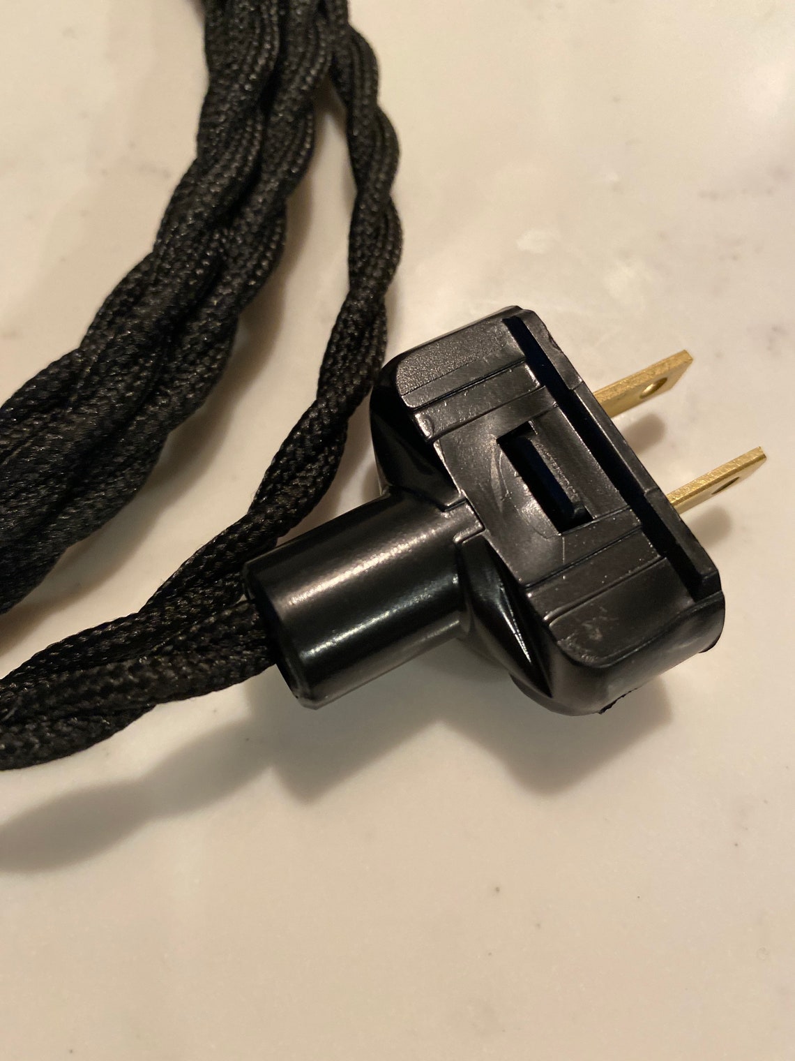 Cloth Wrapped Lamp Wire/cord With Plug Etsy