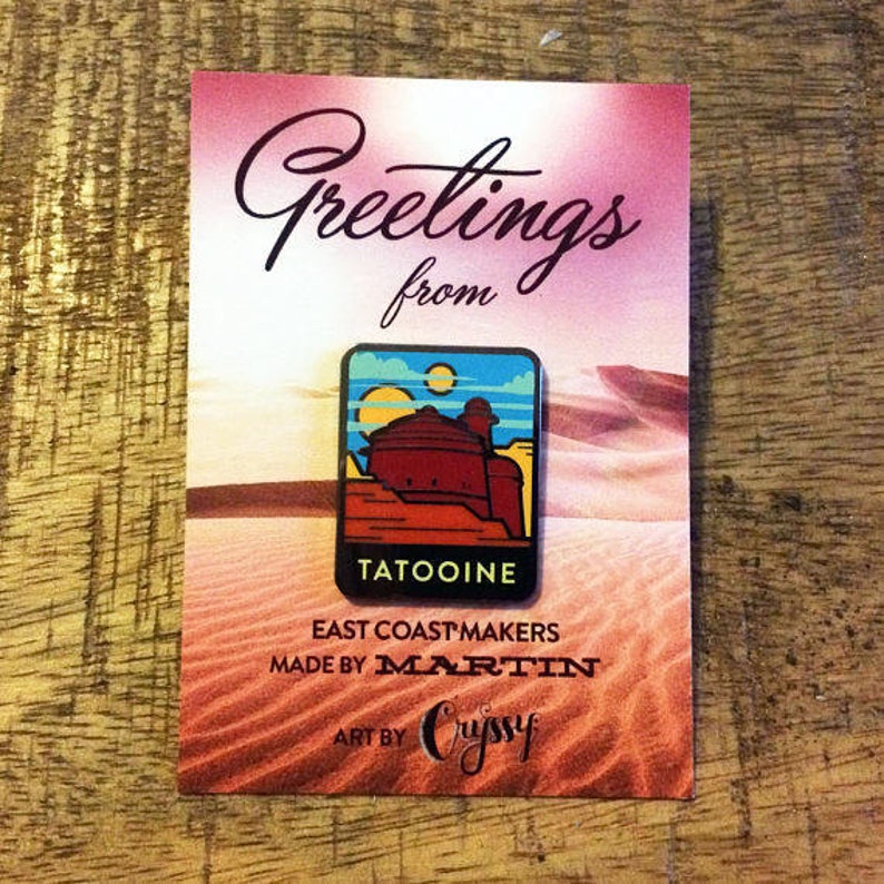 Greetings from Tatooine Lapel Pin image 3