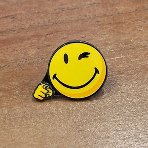 Happy Face Lapel Pin
