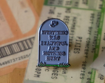 Vonnegut emaille speld, literaire reversspeld voor boekenliefhebbers, cadeau voor de boekenwurm
