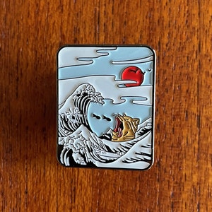 Oceans of Delight Cat Lapel Pin