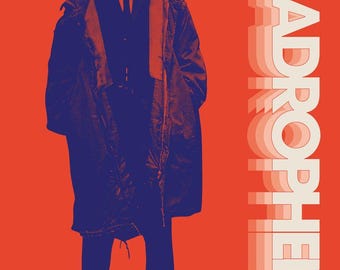 Czerwony wydruk A4 Quadrophenia z osobistym podpisem Phila Danielsa