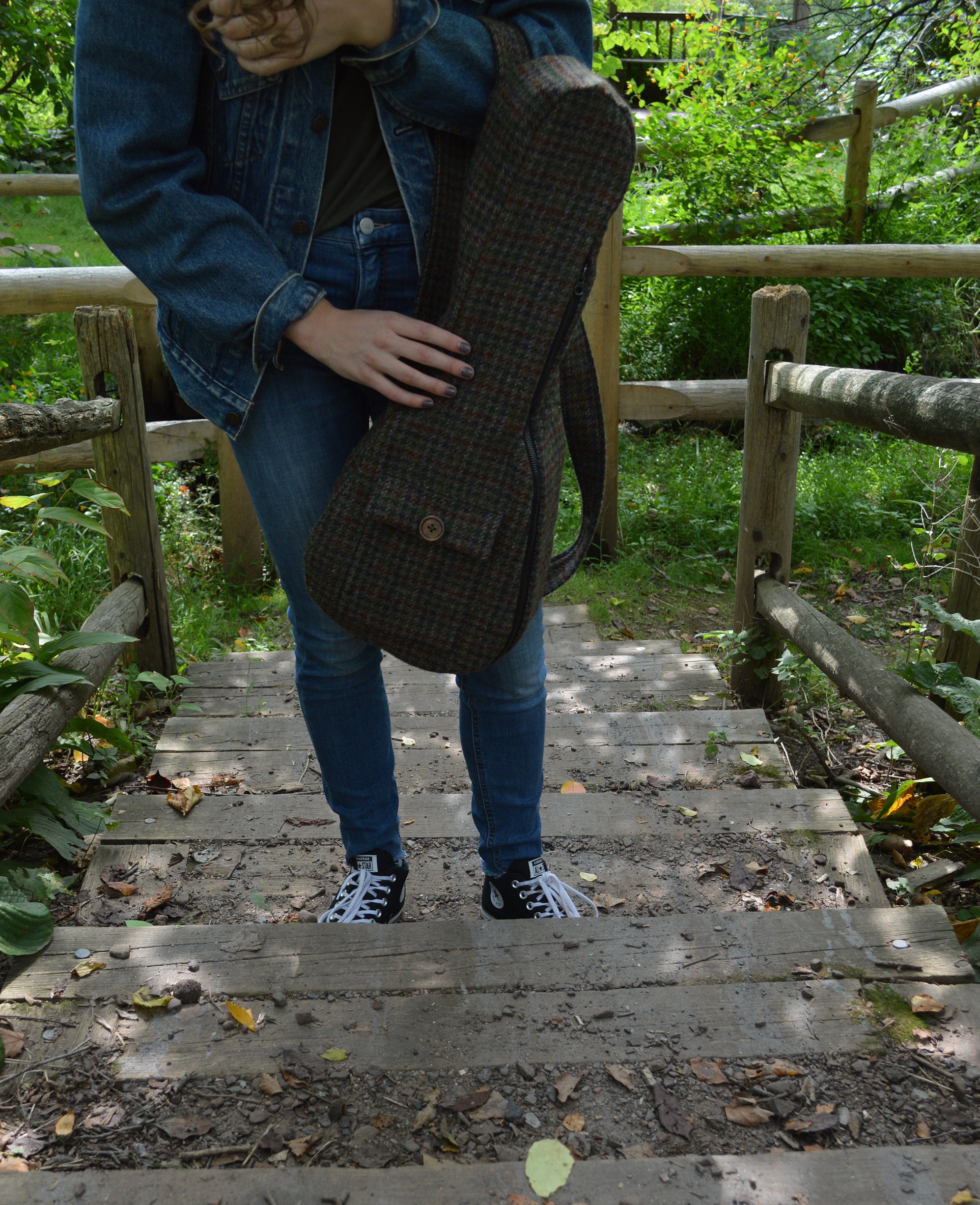 CUSTOM Ukulele Case With Quilted Lining and Backpack Straps soprano