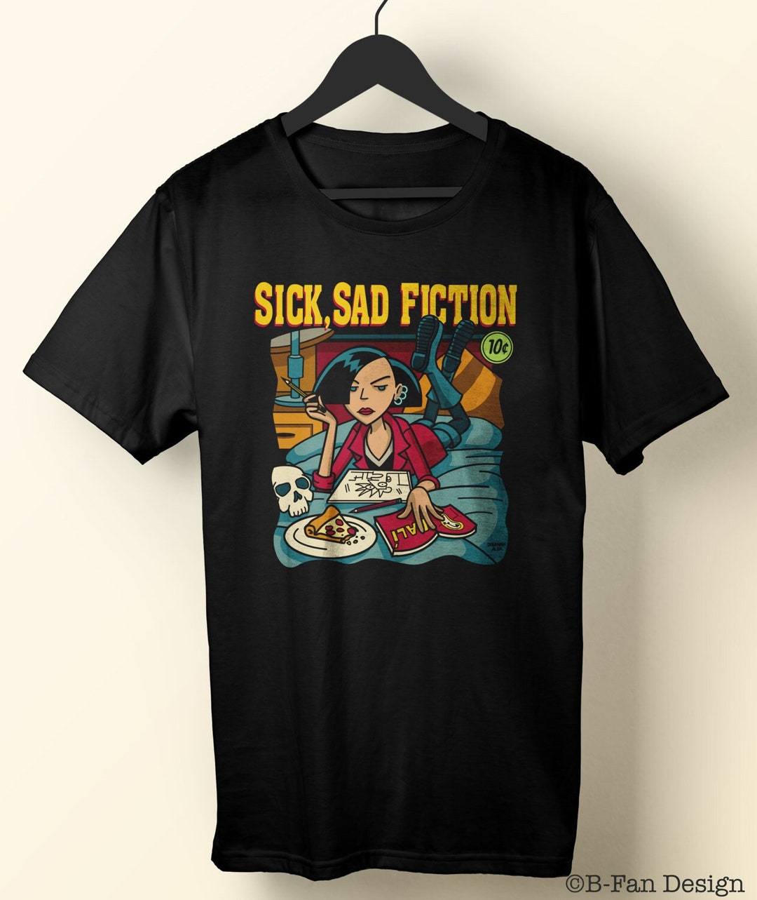 トップス 90s Pulp Fiction T-shirt 🚬 Vintage 90s Rare Movie Pulp Fiction Sexy Girl T Shirt | eBay