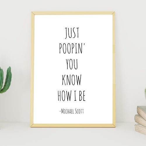 Michael Scott Quote Print Michael Scott Art the Office Etsy