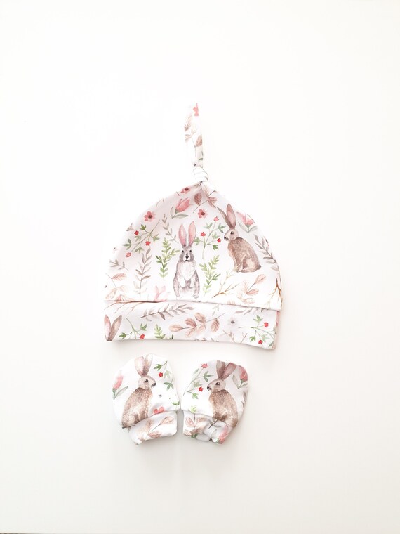 newborn baby boy hats and mittens