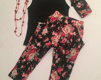 Floral Balloon Pant Set