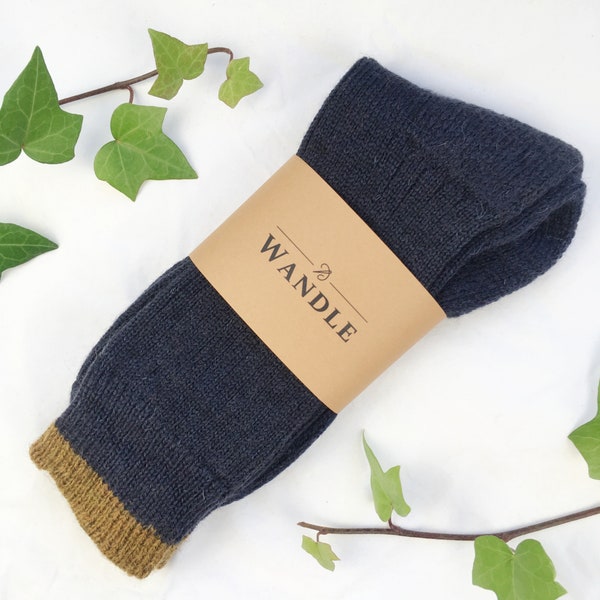 Thick British Wool Socks for walking, fishing, hiking, outdoor boots or lounging at home. Free luxury gift box when you order two pairs.