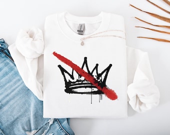 No Kings in America Sweatshirt| Crown No Kings Sweatshirt|Resist sweatshirt|Protest pullover|Nope Kings sweatshirt|Resistance Apparel