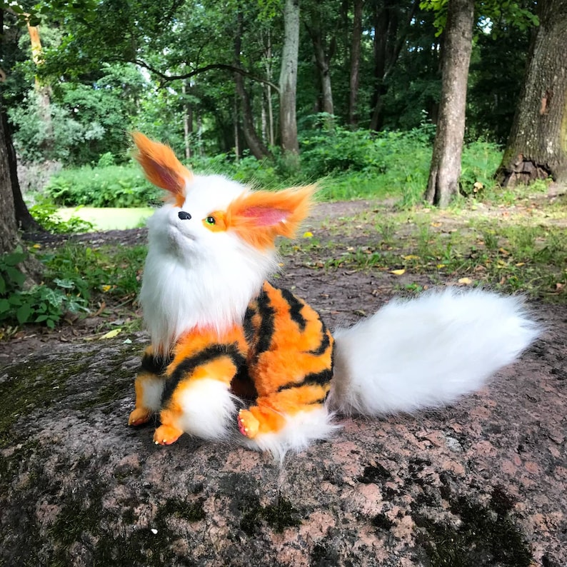 Pokemon Arcanine plush Doll realistic. Pokemon collectible | Etsy