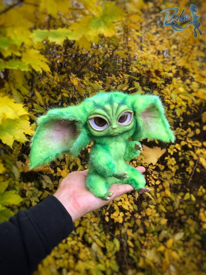 Baby Yoda Grogu Realistic Doll Height 10 Inches Inspired Art Etsy UK