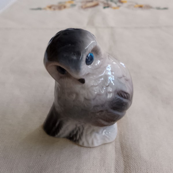 Vintage small cute ceramic owl figurine