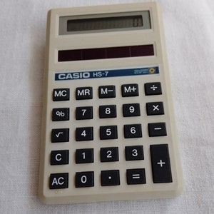 Vintage Casio HS-7 calculator