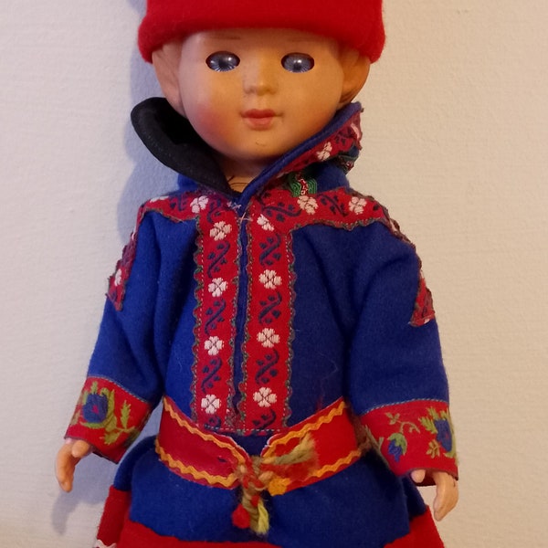vintage Sami costume doll