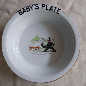 1920&#39;s Felix the Cat Baby&#39;s Plate