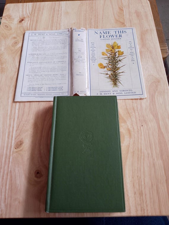 文学・小説 NAME THIS FLOWER GASTON BONNIER Name This Flower 1925 Edition Hardback Book by Gaston