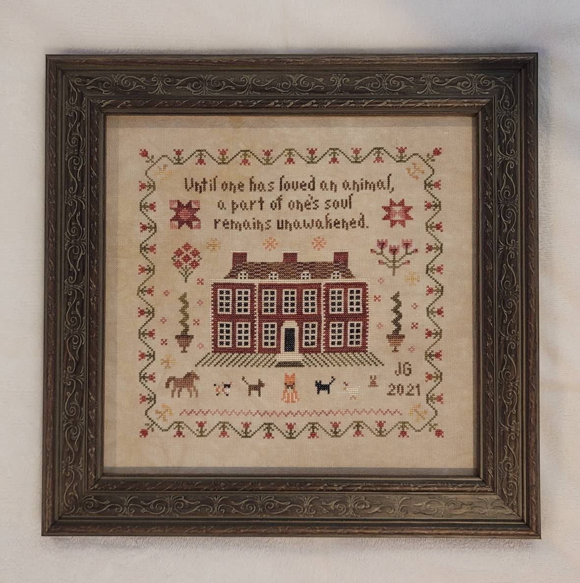 Chester's Place Cross Stitch Sampler Downloadable PDF Etsy