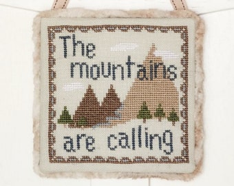 The Mountains are Calling - Adventure Triplet - Downloadable PDF Cross-Stitch Pattern