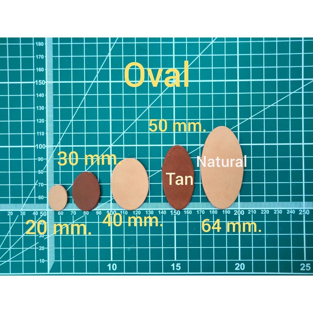 Oval Shape Blank Leather Oval 5 Sizes Vegetable Tanned Etsy