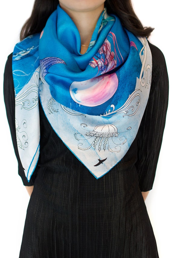 Christmas silk deals scarf