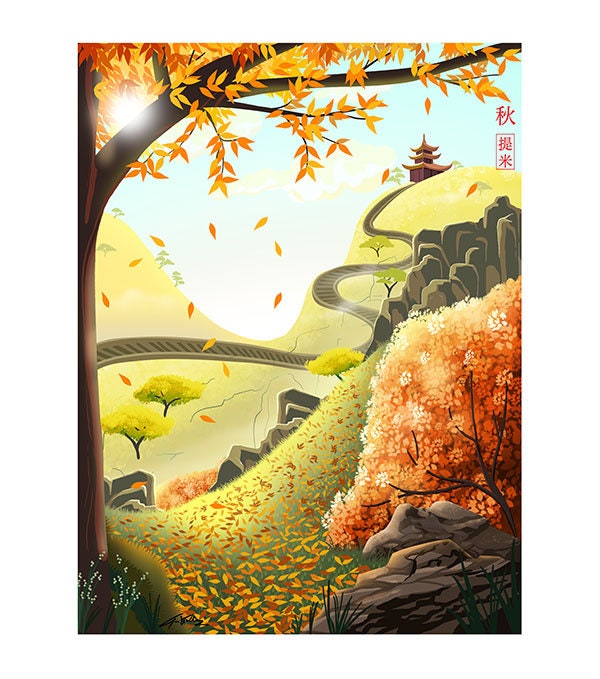 Four Seasons PRINTS Asian Japanese Chinese Art Winter - Etsy