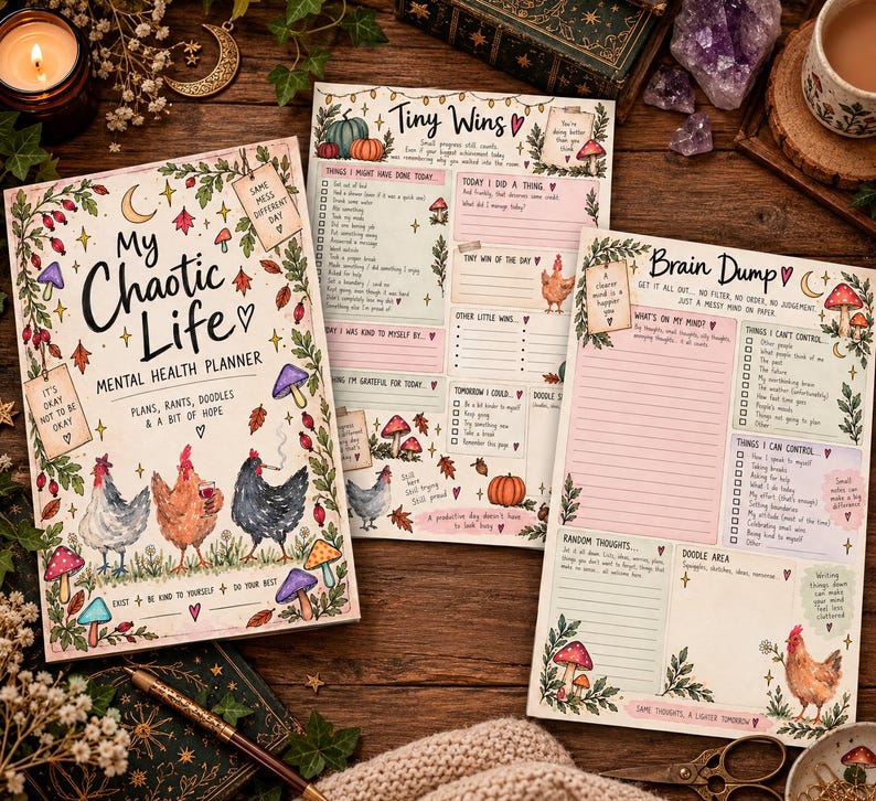 My Chaotic Life Planner Printable | ADHD Planner | Mental Health ...