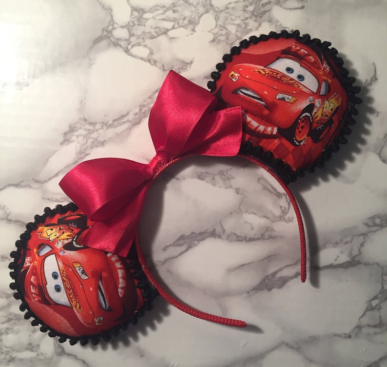 Cars pixar ears Disney Cars inspired Minnie ears pixar Etsy