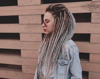 Gray Dreads Etsy