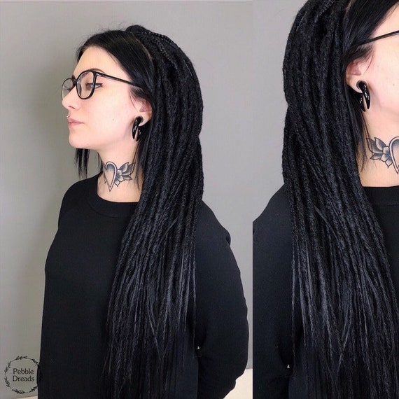 Black Synthetic Double Ended Dreadlocks Etsy Black Synthetic Double Ended Dreadlocks Etsy