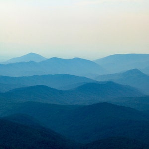 Blue Ridge Mountains Print, Fine Art Photography, Ridgeline Silhouette