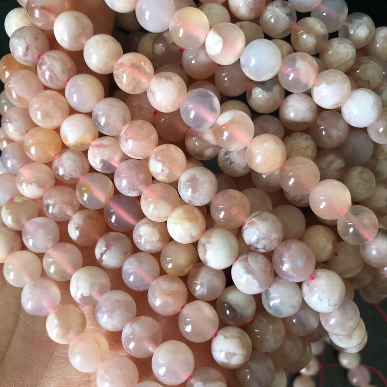 Natural Untreated Sakura Agate Gemstoneflower Pattern | Etsy