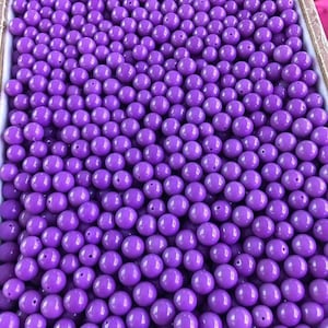 2pc Natural Purple Phosphosiderite Earring Beads,Half Drilled,Size 6mm 8mm