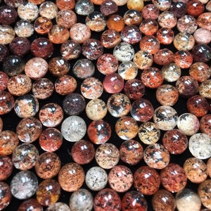 10pc Natural Untreated Phantom Quartz Cabochons,Garden Quartz Cabs,Rainbow Lodolite Quartz Ring Cabochons,Size9-12mm