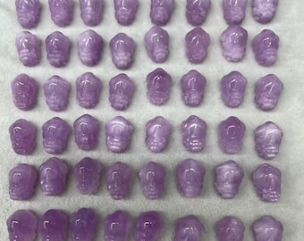 1stk Natürliche lila Kunzit Pixiu Charme, Lavendel spodumene Anhänger (16-19 mm)