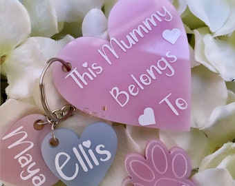 Personalised Mother’s Day , Nan Gifts, Gifts For Mum, Gran Gifts, Gifts for Her, Personalised Mum Keyring, Keyring Gifts, Keychain, Aunty
