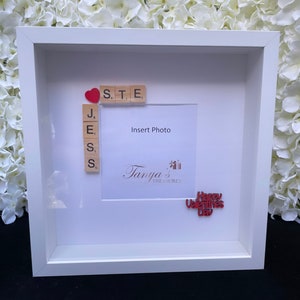 Valentines Gift, Valentines Day Gifts, Personalised Valentines Gift, Personalised Valentines Day Frame, Boyfriend/Girlfriend Gift, Valentine image 6