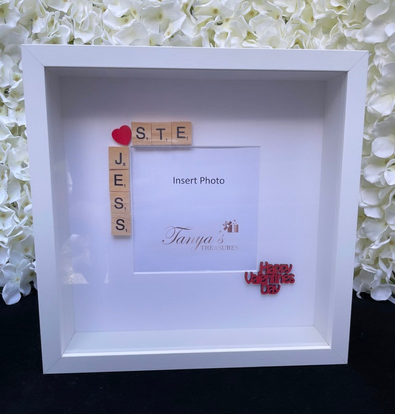 Valentines Gift, Valentines Day Gifts, Personalised Valentines Gift, Personalised Valentines Day Frame, Boyfriend/Girlfriend Gift, Valentine image 6