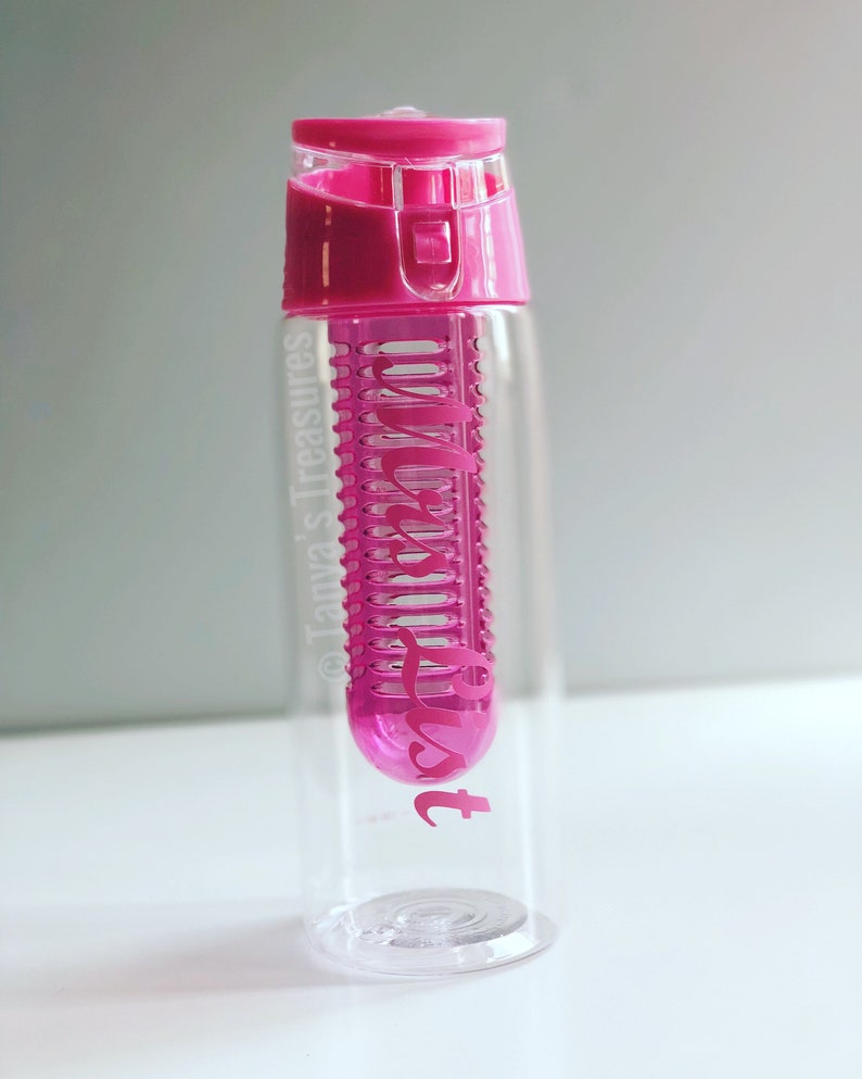 Personalised Water Bottle, Back to School, Fruit Infuser, Personalised Water Bottles, Infuser Water Bottles, Personalised Kids Water Bottle image 4