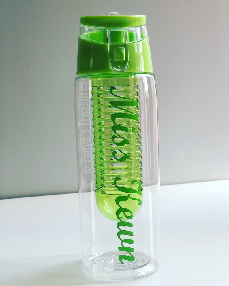 Personalised Water Bottle, Back to School, Fruit Infuser, Personalised Water Bottles, Infuser Water Bottles, Personalised Kids Water Bottle image 5